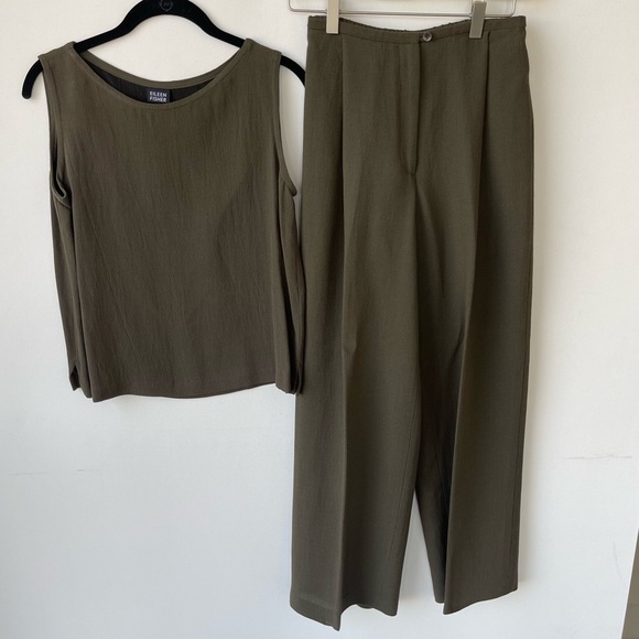 Eileen Fisher Organic Cotton Blend 2 Piece Set size XS and S - Picture 4 of 10